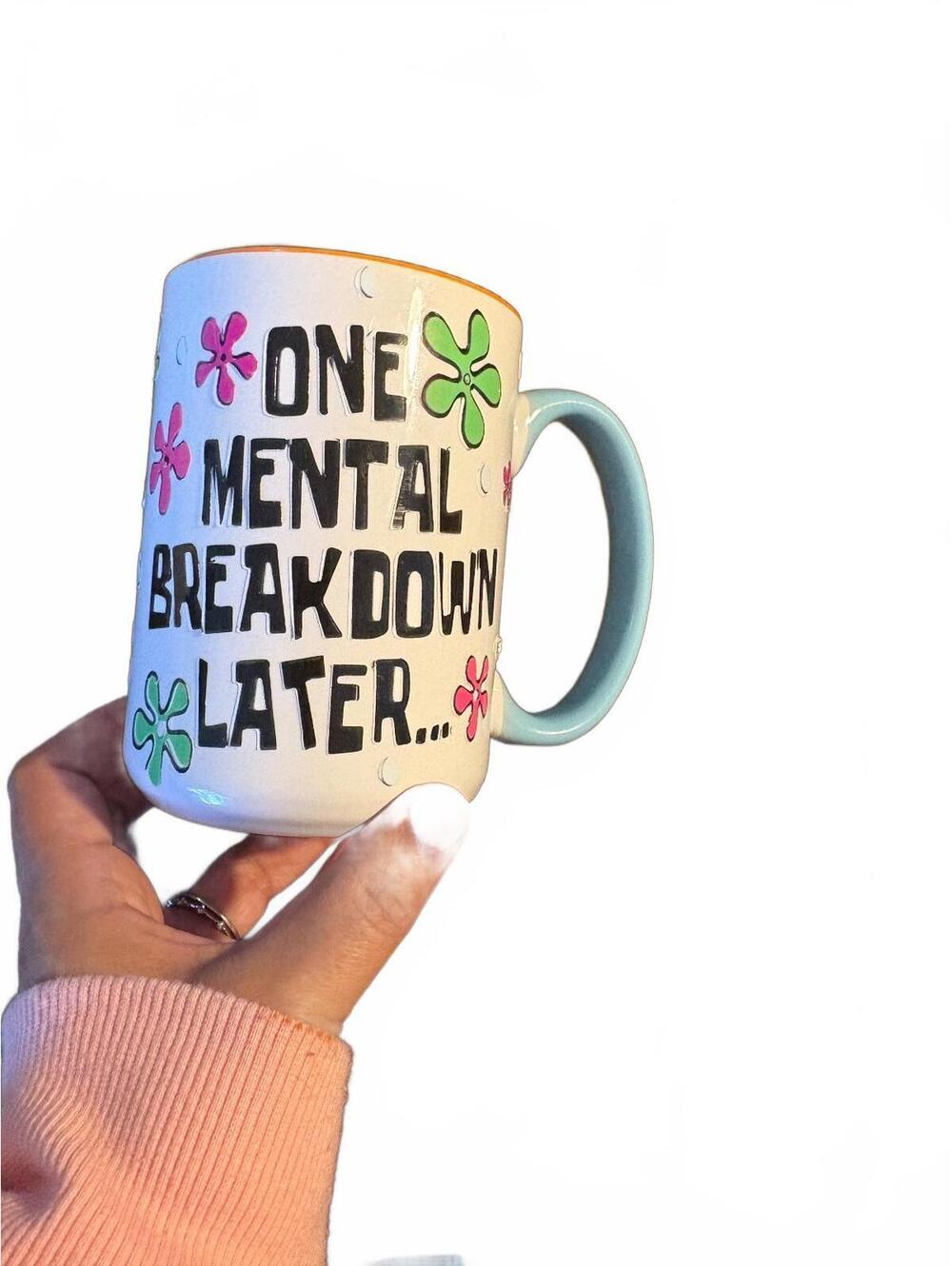 Custom ‘One Mental Breakdown Later...' Sponge Bob Inspired